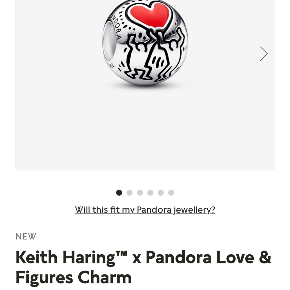Keith Haring™ x Pandora Love & Figures Charm
